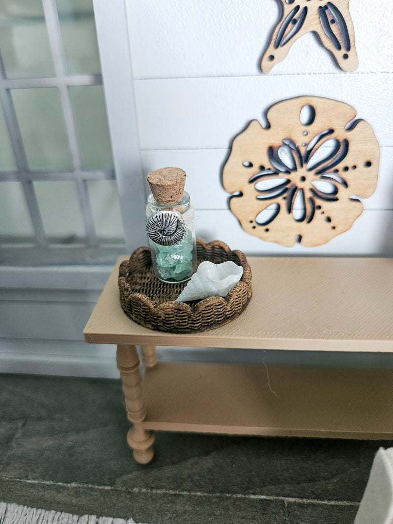 Dollhouse Miniature Jar Decor, 1:12 Scale Miniature Jar, Mini Beach Decor, Dollhouse Decor, Mini Decor