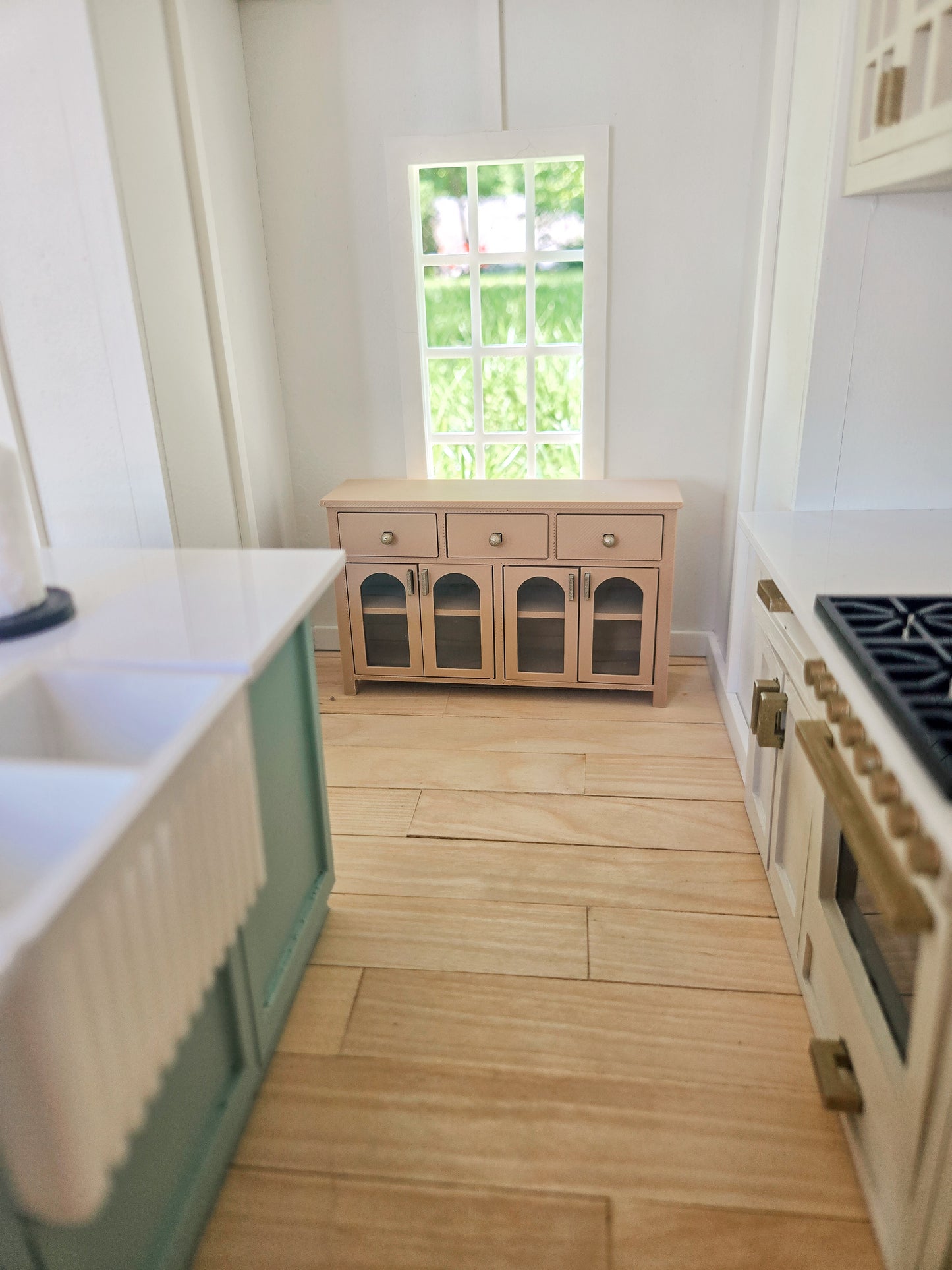 Dollhouse Miniature Console Table, Dollhouse Sideboard, Mini Decor, Dollhouse Accessories, Mini Table, 1:12 Scale