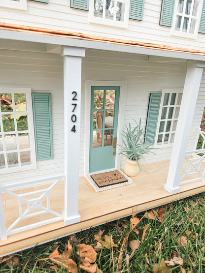 Dollhouse Miniature Address Numbers, Miniature Numbers, Dollhouse Address, 1:12 Scale
