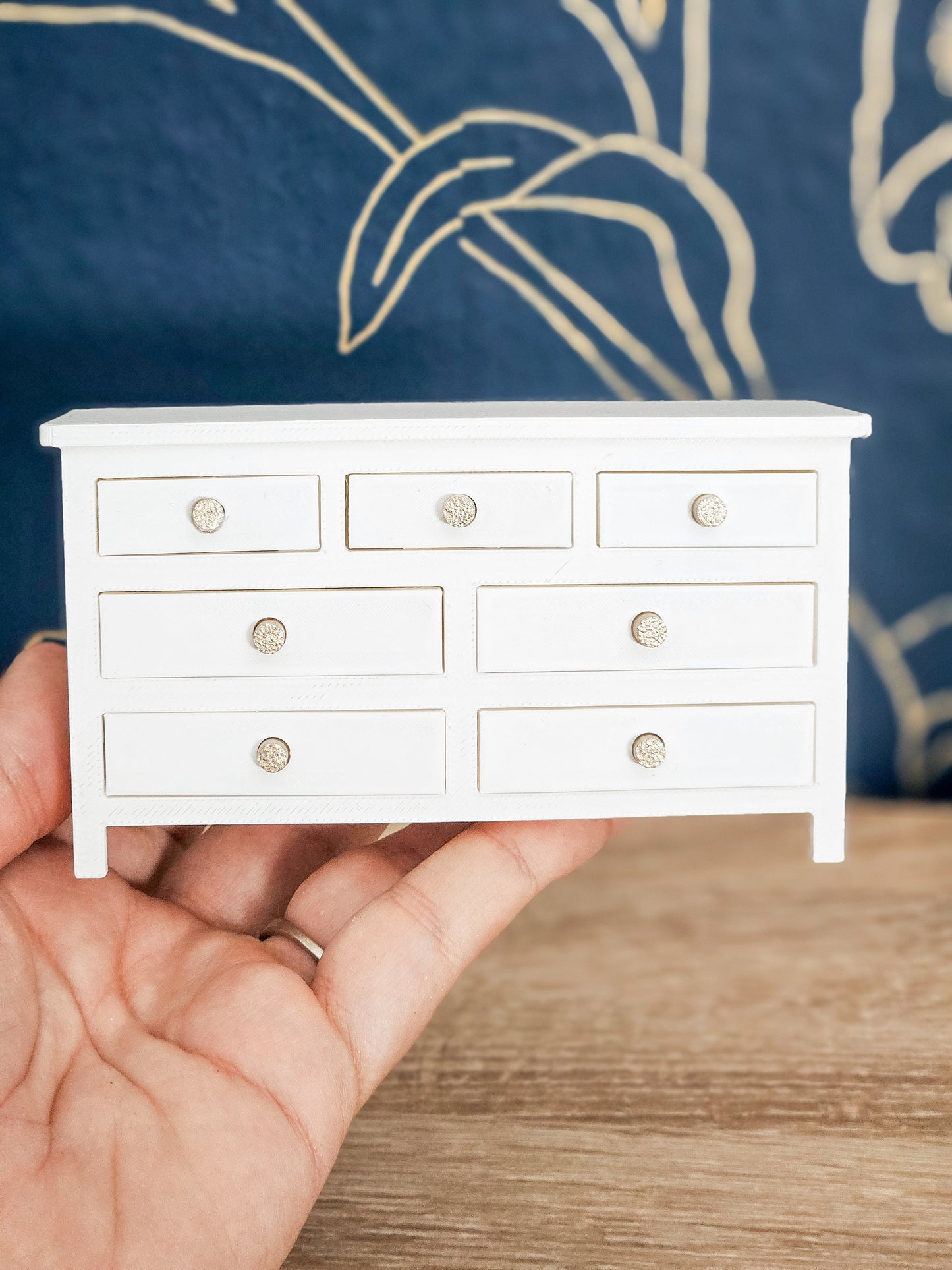 Dollhouse Miniature Dresser, Dollhouse Dresser, Mini Decor, Dollhouse Accessories, Mini Dresser, Bedroom Dresser, 1:12 Scale