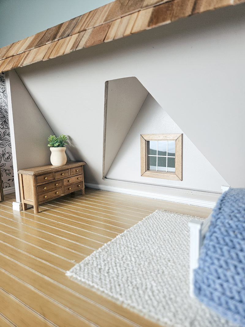 SOLD "Cedar Lane" - Fully Furnished Dollhouse, With Modern Miniature Furniture and Decor, 1:12 Scale Modern Dollhouse