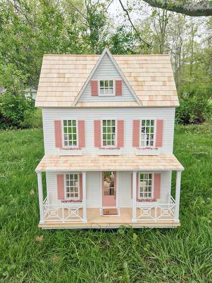AVAILABLE FOR SALE "Coral Reef" - Fully Furnished Dollhouse With Modern Miniature Furniture and Decor, 1:12 Scale Modern Dollhouse