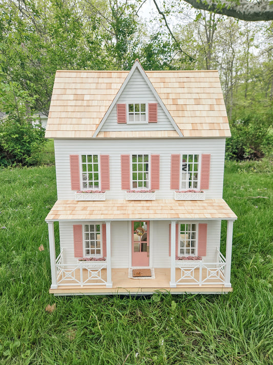 AVAILABLE FOR SALE "Coral Reef" - Fully Furnished Dollhouse With Modern Miniature Furniture and Decor, 1:12 Scale Modern Dollhouse
