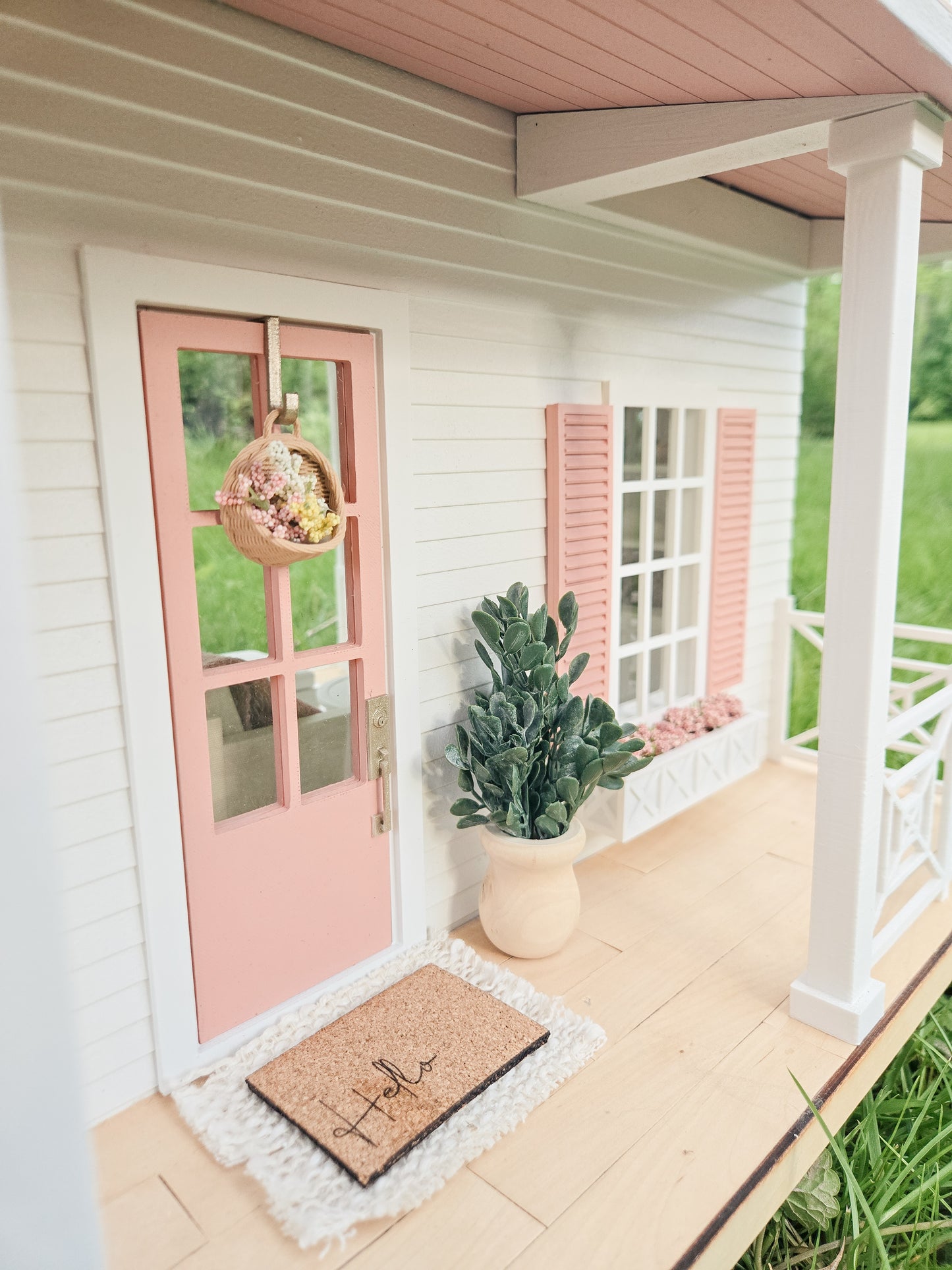 AVAILABLE FOR SALE "Coral Reef" - Fully Furnished Dollhouse With Modern Miniature Furniture and Decor, 1:12 Scale Modern Dollhouse