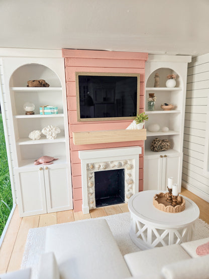 AVAILABLE FOR SALE "Coral Reef" - Fully Furnished Dollhouse With Modern Miniature Furniture and Decor, 1:12 Scale Modern Dollhouse