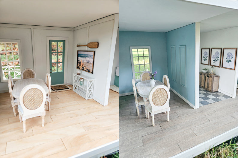 Customizable Fully Furnished Dollhouse With Modern Miniature Furniture and Decor, 1:12 Scale Modern Dollhouse