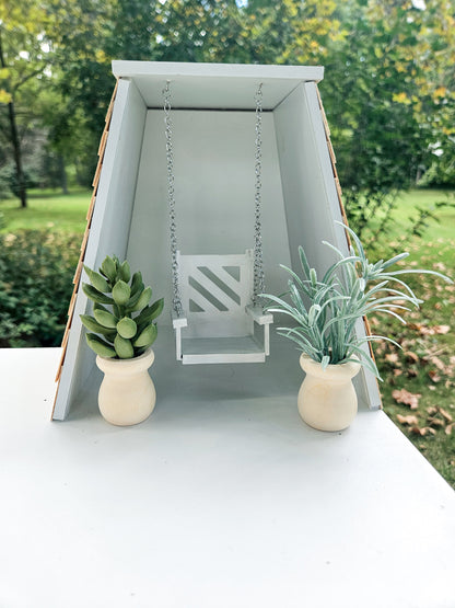 SOLD "Sweet Magnolia" - Custom Fully Furnished Dollhouse With Modern Miniature Furniture and Decor, 1:12 Scale Modern Dollhouse