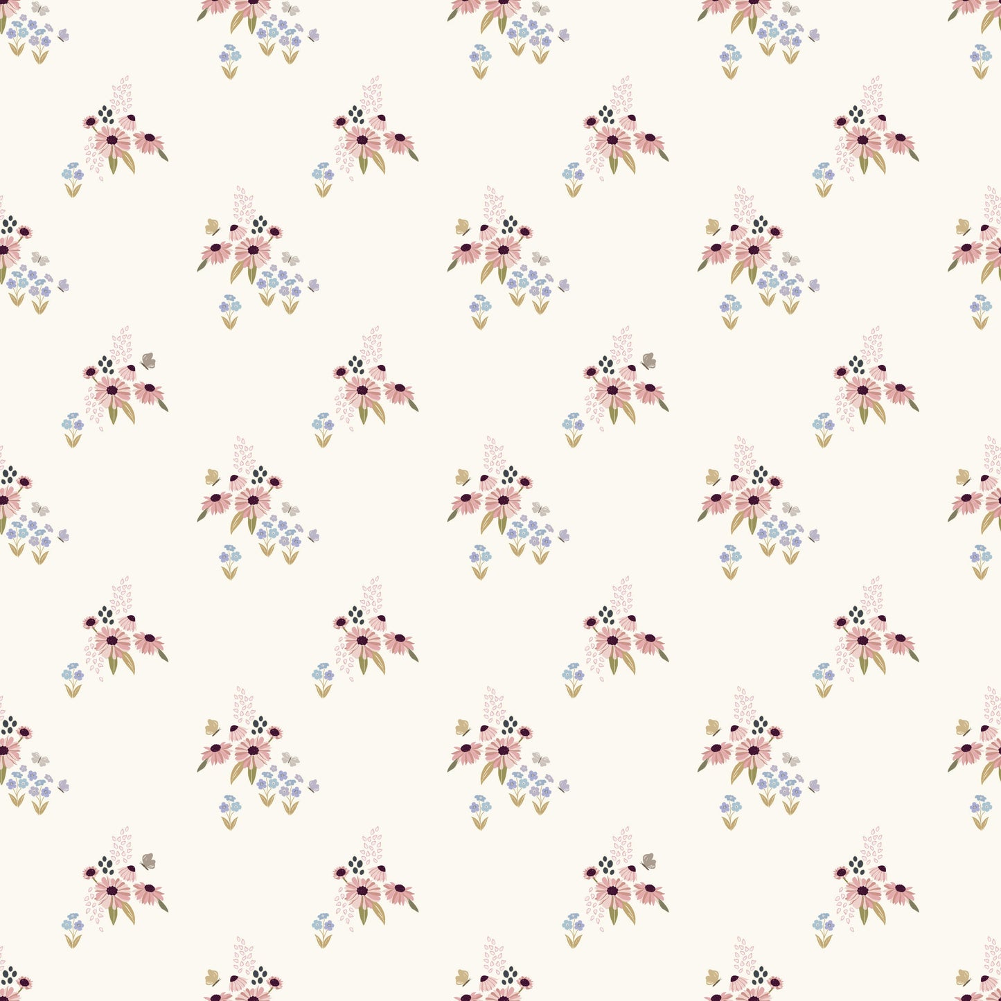 Daisie Wallpaper by Linen and Paper Design