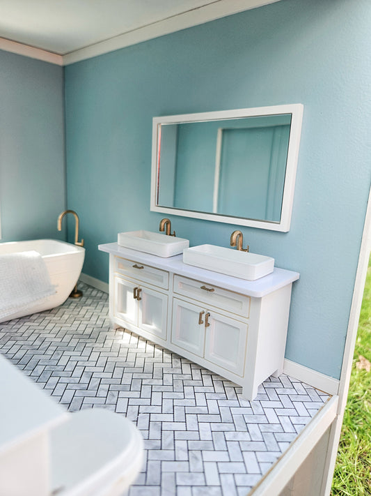 Dollhouse Miniature Mirror, Dollhouse Bathroom Mirror, Mini Decor, Dollhouse Accessories, Mini Mirror, Decorative Mirror, 1:12 Scale