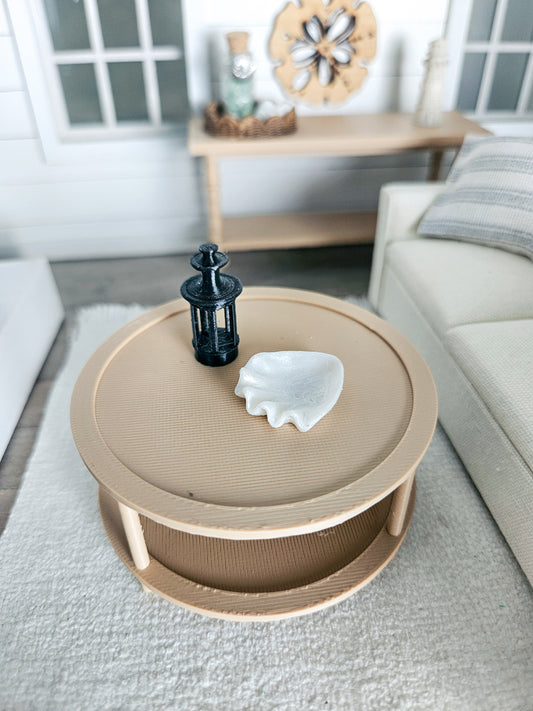 Dollhouse Miniature Clam Shell Tray, Dollhouse Beach Decor, Mini Decor, Dollhouse Accessories, Mini Clam Shell, 1:12 Scale