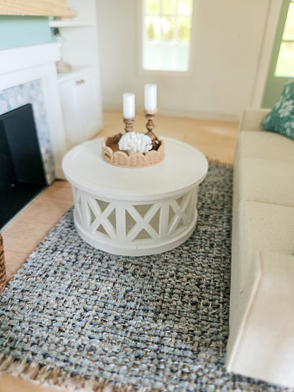 Dollhouse Miniature Coffee Table, Dollhouse End Table, Mini Decor, Dollhouse Accessories, Mini Table, 1:12 Scale