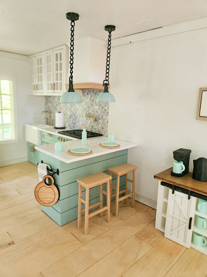 Dollhouse Miniature Light, 1:12 Scale, Mini Kitchen Light, Dollhouse Kitchen Decor, Dollhouse Light, Dollhouse Decor, Mini Boat Light