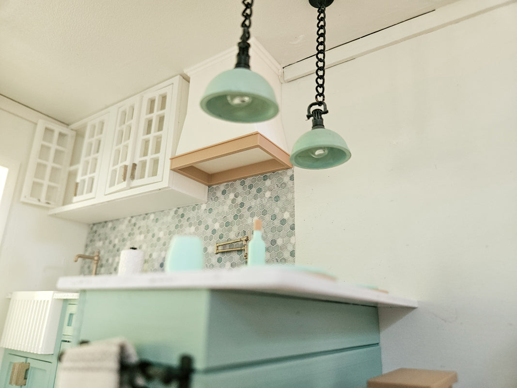 Dollhouse Miniature Light, 1:12 Scale, Mini Kitchen Light, Dollhouse Kitchen Decor, Dollhouse Light, Dollhouse Decor, Mini Boat Light