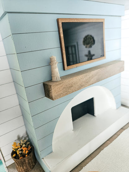 Dollhouse Miniature Lighthouse, 1:12 Scale Miniature Lighthouse, Mini Beach Decor, Dollhouse Lighthouse, Dollhouse Decor, Mini Decor