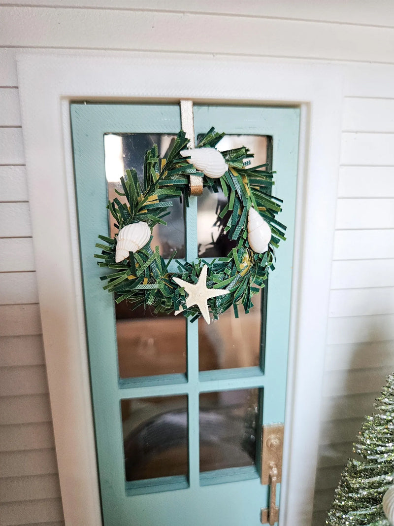 Dollhouse Wreath Hanger, Miniature Wreath Holder, Dollhouse Christmas Decor, 1:12 Scale