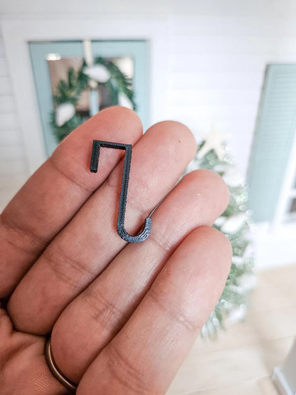 Dollhouse Wreath Hanger, Miniature Wreath Holder, Dollhouse Christmas Decor, 1:12 Scale