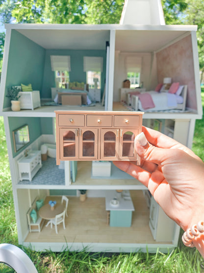 Dollhouse Miniature Console Table, Dollhouse Sideboard, Mini Decor, Dollhouse Accessories, Mini Table, 1:12 Scale